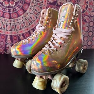 Angel Skates Holographic Roller Skates Sz 9